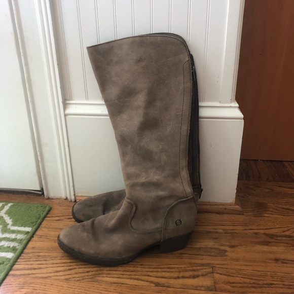 Børn Suede Knee High Boots Size 11/43 - Picture 1 of 7